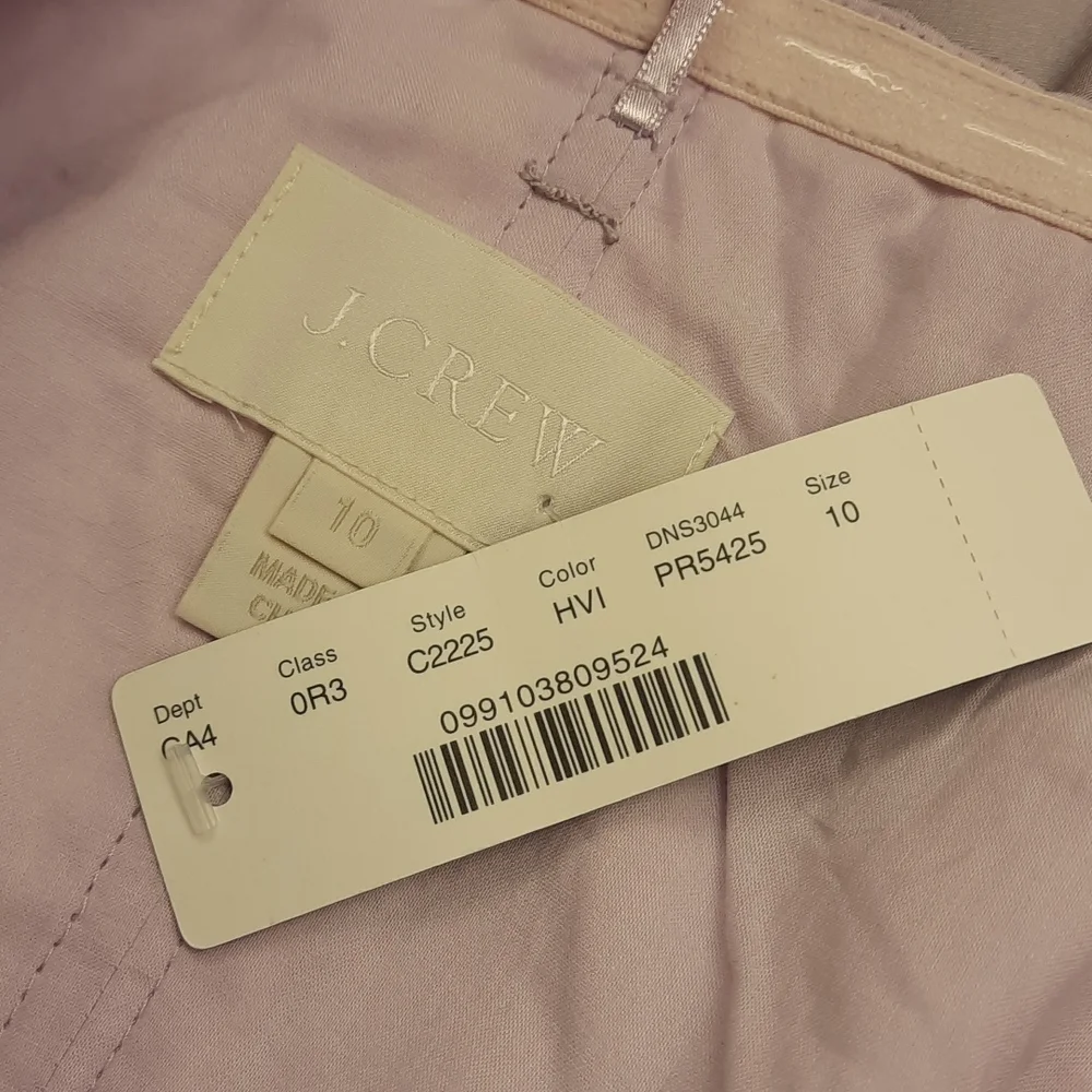 NWT, J. Crew Alexia Silk Slub Strapless Dress